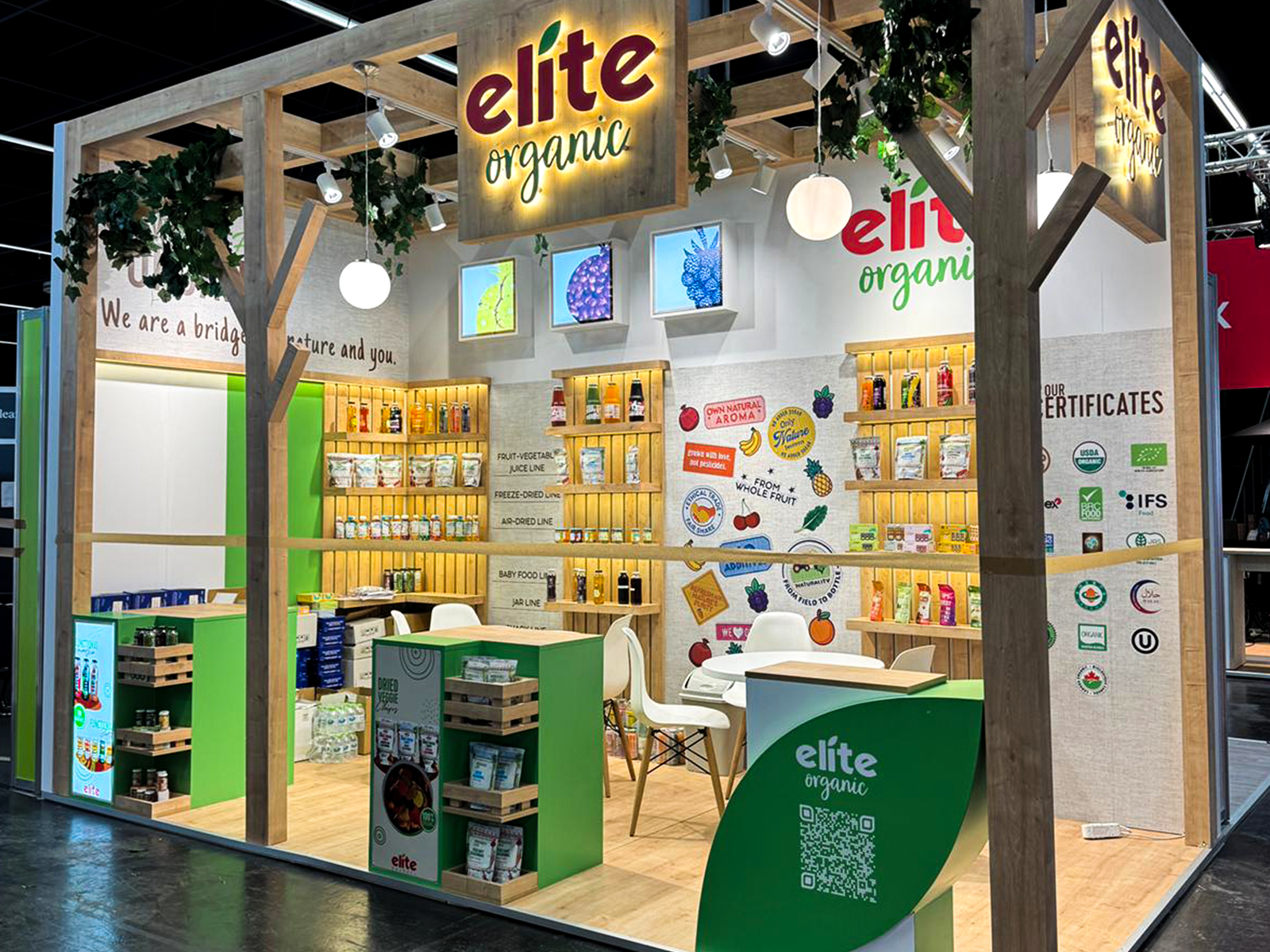 ELITE NATUREL ANUGA 2025 - Custom exhibition stand design by UNIO Exhibition